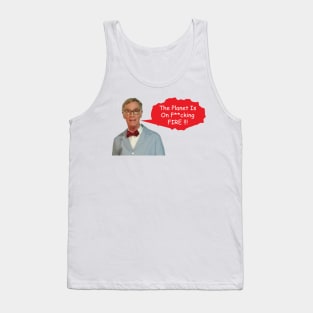 Angry Bill Nye - Alert Message Tank Top